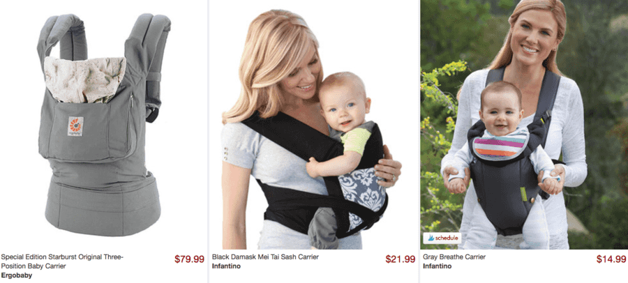 Popular Baby Carriers as low as $14.99 (Ergobaby, Infantino + More)