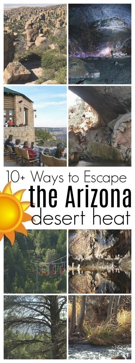 Looking for a way to cool off during the hot, Arizona summer? Here are over 10 ways to escape the Arizona desert heat.