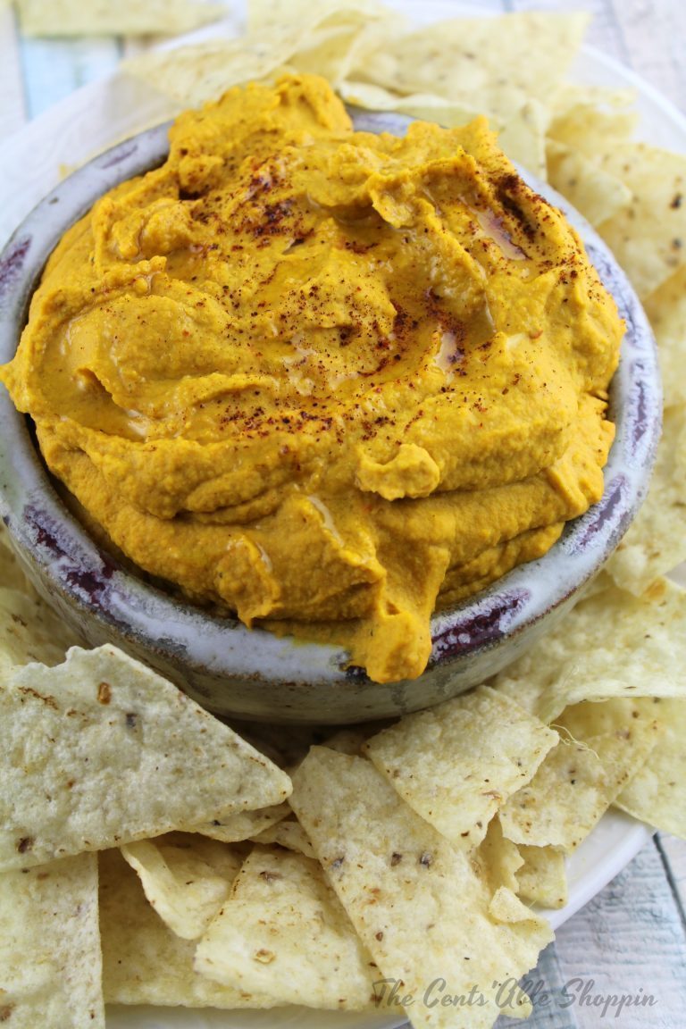 Roasted Carrot and Garlic Hummus The CentsAble Shoppin