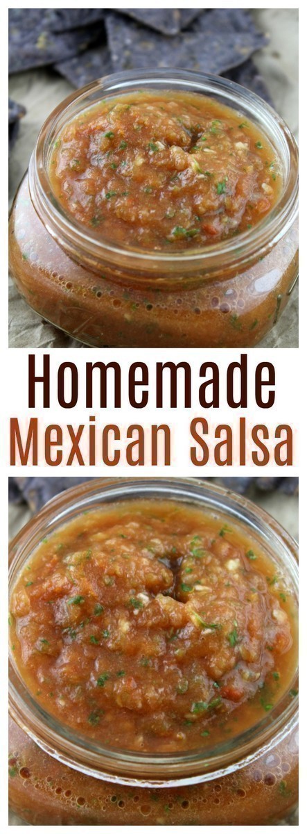 Whip up this easy authentic homemade Mexican salsa in under 5 minutes!