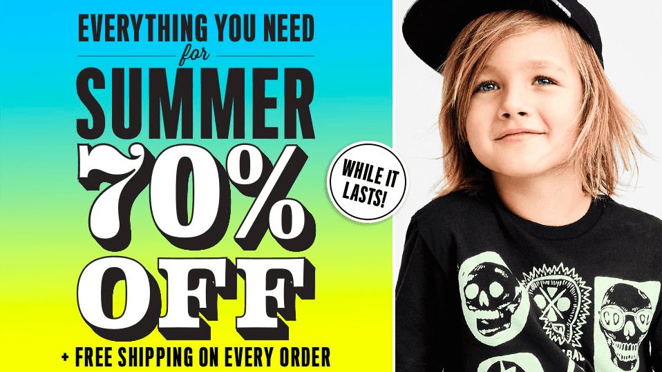 The Children’s Place: Everything for Summer 70% OFF + FREE Shipping