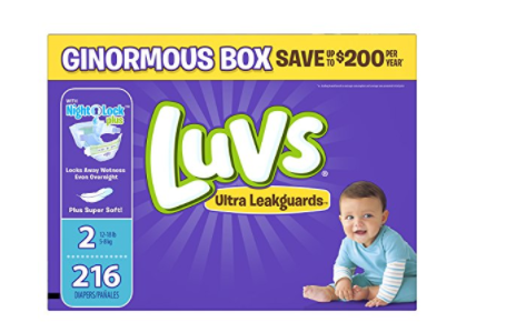 Amazon: Luvs Diapers $.08 ea + FREE Shipping