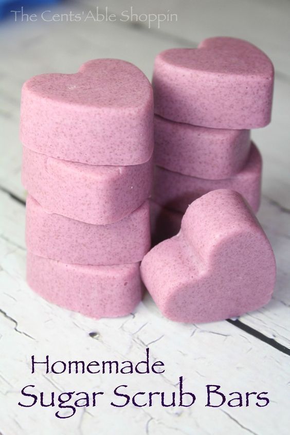 These Homemade Sugar Scrub Bars with Essential Oils are so easy and make a wonderful gift idea!