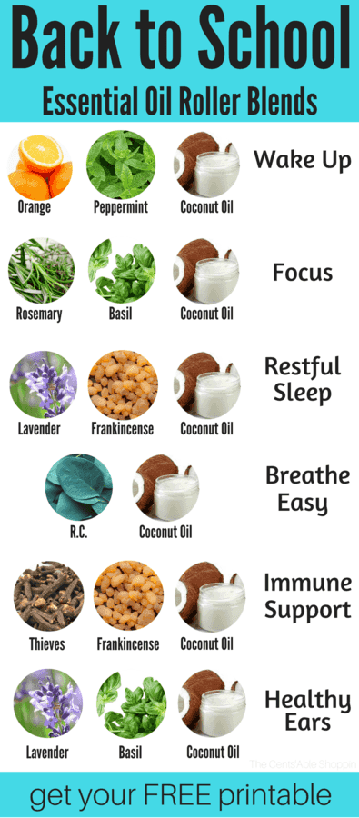 Back to School Essential Oil Roller Blends