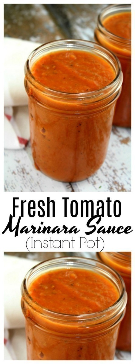 A rich, flavorful basic marinara sauce that uses fresh tomatoes. A wonderful way to use up an abundance of tomatoes from the garden.