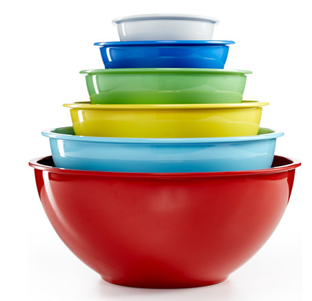 Macy’s: 6 pk Melamine Mixing Bowls $20