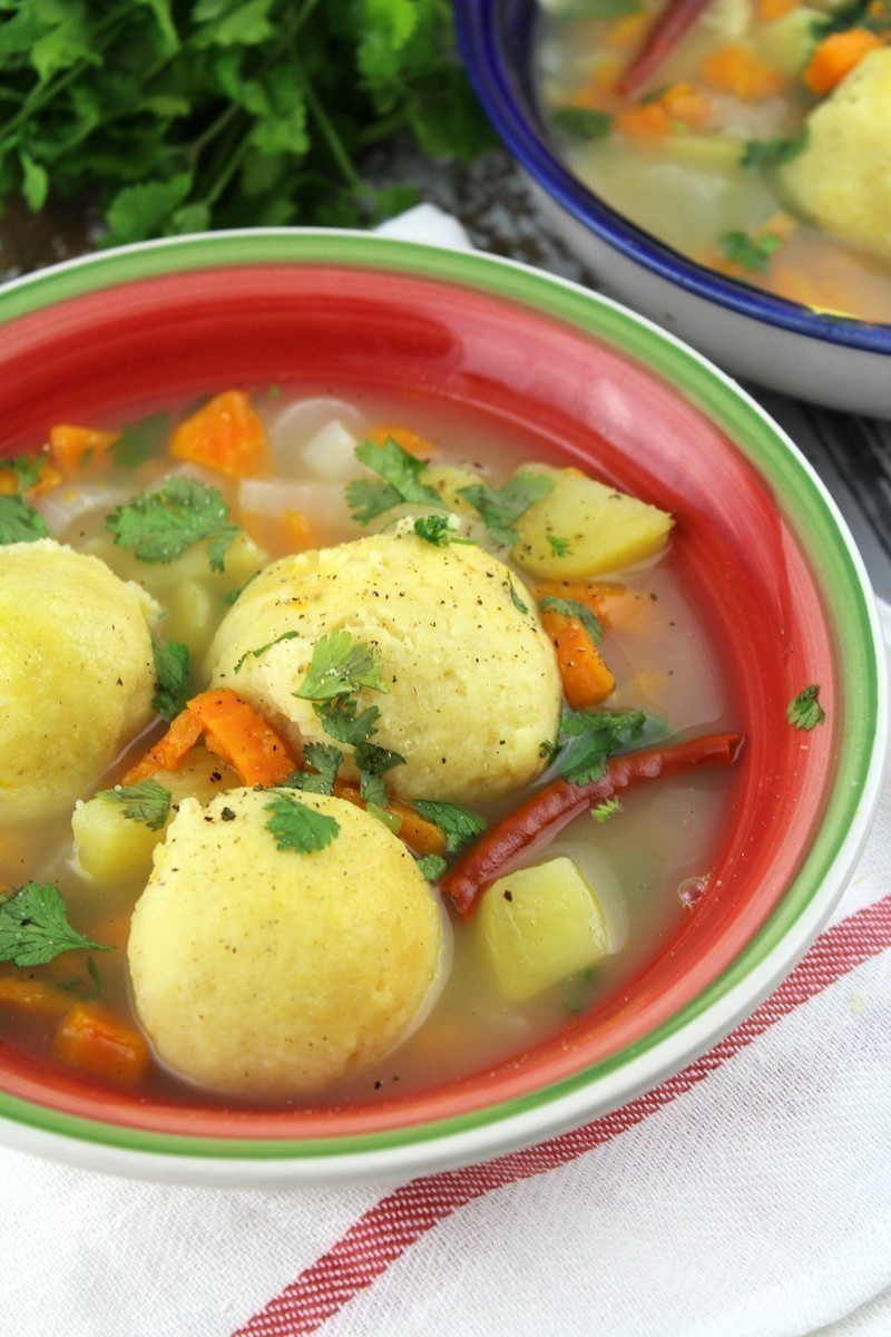 This Mexican Masa Ball Soup combines traditional masa with simple ingredients to make a corn dumpling in chicken soup loaded with fresh vegetables.