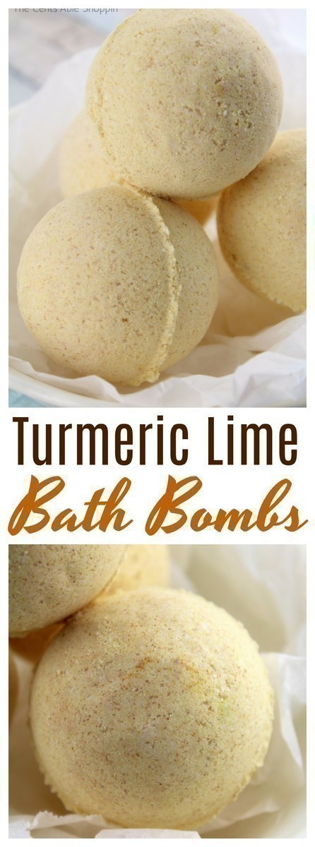 How to make bath bombs and give as gifts for Mother's Day, Valentine's Day, birthdays and more. #bathbombs #DIY #essentialoils #turmeric
