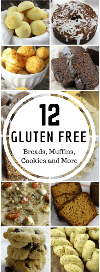 Are you gluten intolerant? Here are 12 gluten free breads, muffins, cookies, and snacks that you will LOVE! #glutenfree | #grainfree | #breads | #healthy | #snacks | #kids