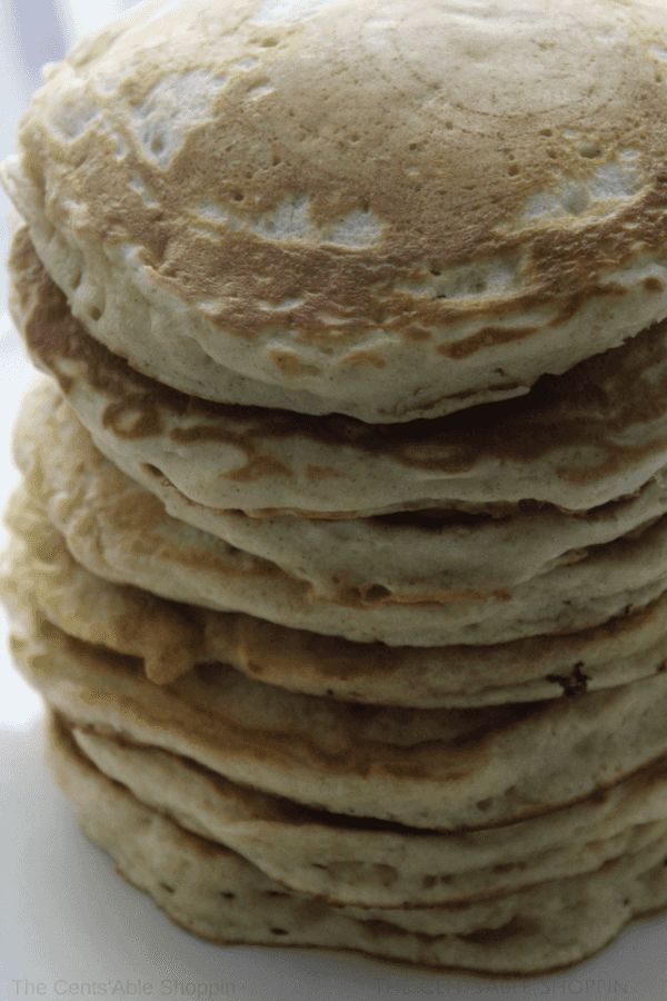 An easy homemade pancake mix that will allow you to whip up light and fluffy pancakes in a pinch!