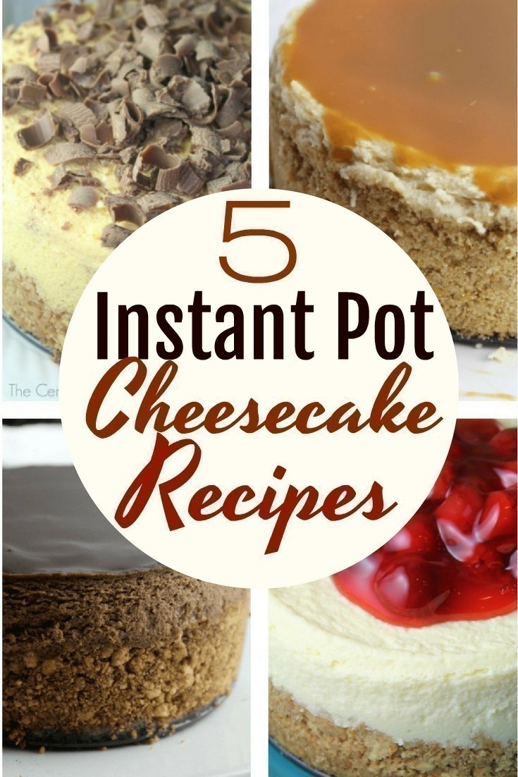 The Instant Pot is a wonderful way to make yummy cheesecake - here are 5 must-try cheesecake recipes you will want to try making in your Instant Pot!