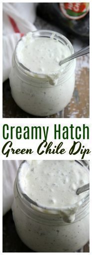 Creamy Roasted Hatch Chile Dip