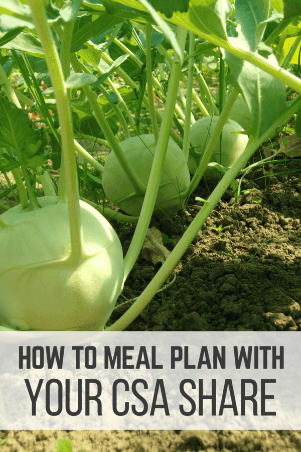How to Meal Plan with your CSA Share