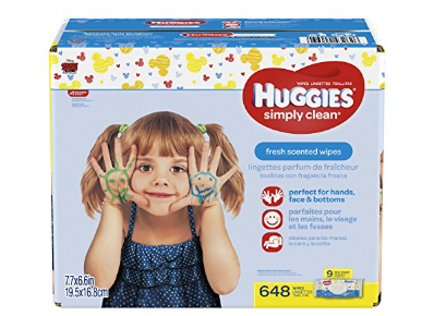 Amazon: Huggies Simply Clean Baby Wipes 648 ct just $12