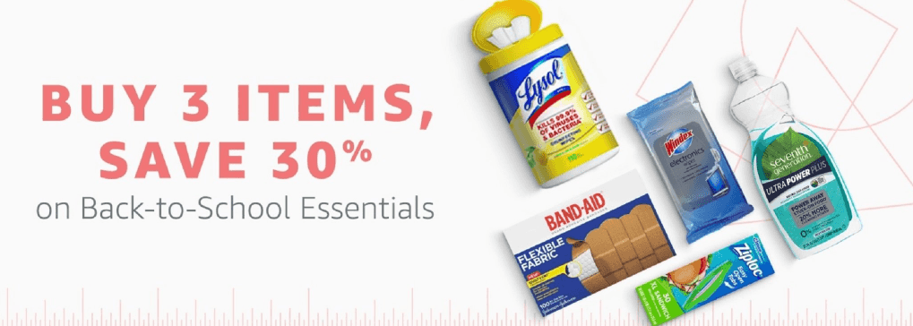 30% OFF Back to School Essentials on Amazon