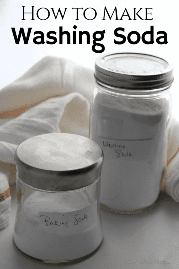 If you have baking soda, you can make your own washing soda. Learn about washing soda and how you can make it at home for less than purchasing in store.