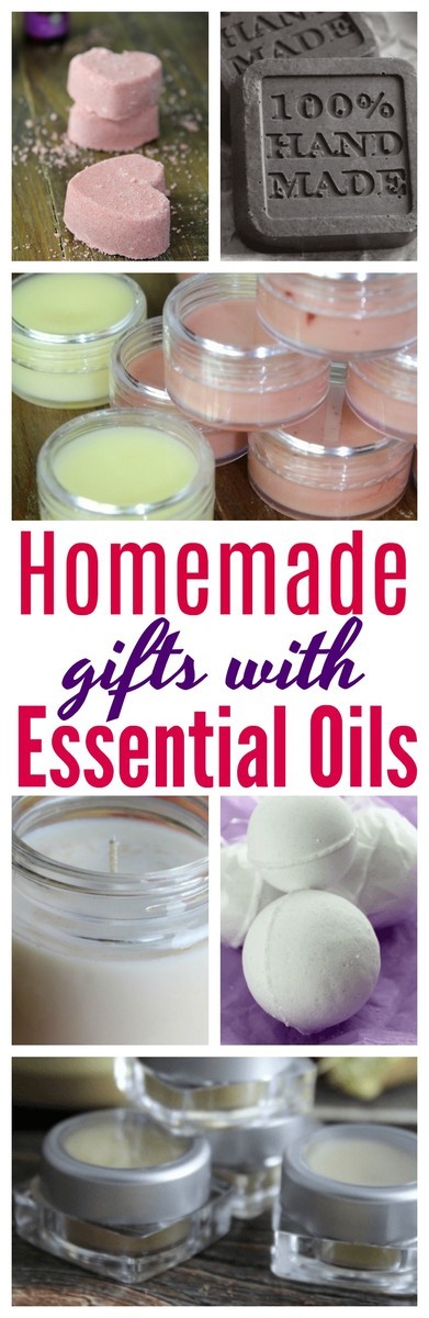 Gift giving to family and friends? Here are 10 homemade Items you can give with essential oils! #DIY | #EssentialOils | #Gifts