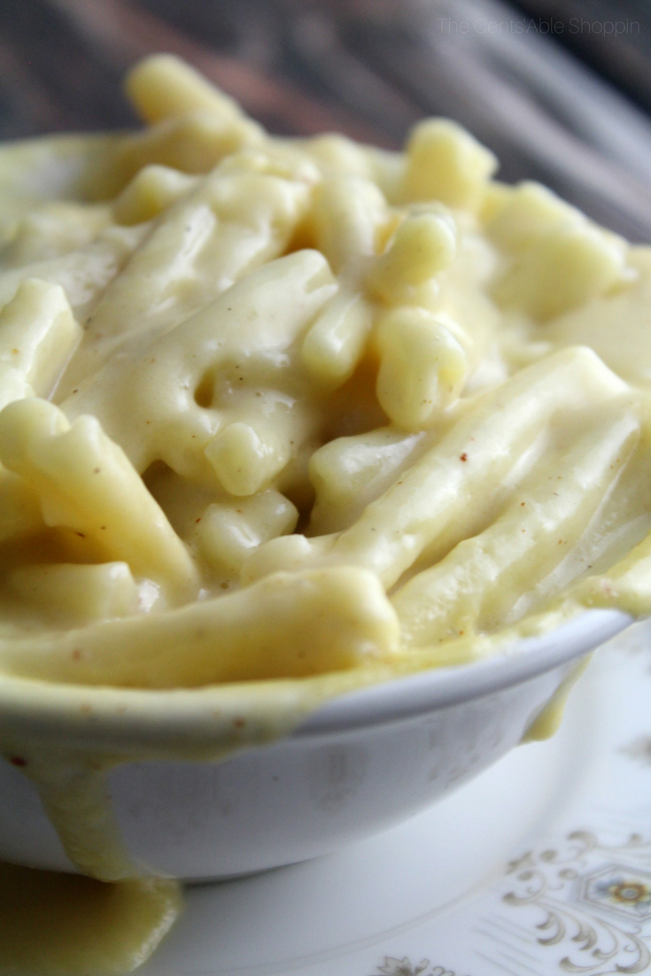 Rich and creamy macaroni and cheese made without traditional butter!