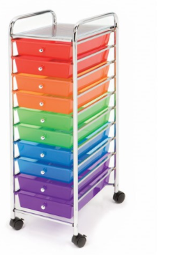 10 Drawer Organizer Cart $23