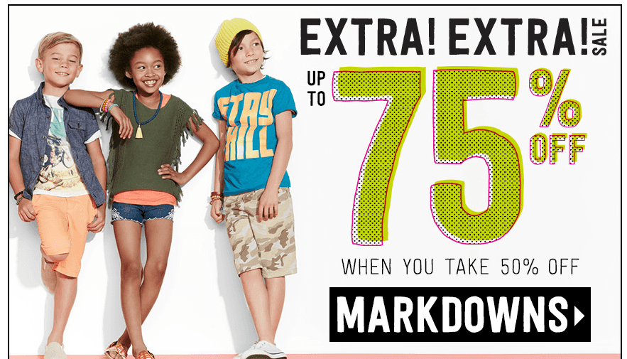 Gymboree: Up to 75% OFF + 20% OFF + FREE Shipping
