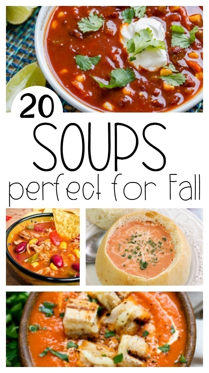 Pull out the crock pots and Instant Pot for cooler weather - here are 20 soups that are perfect for fall!