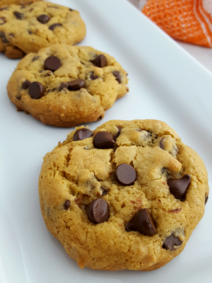 Chewy Gluten-free Pumpkin Chocolate Chip Cookies