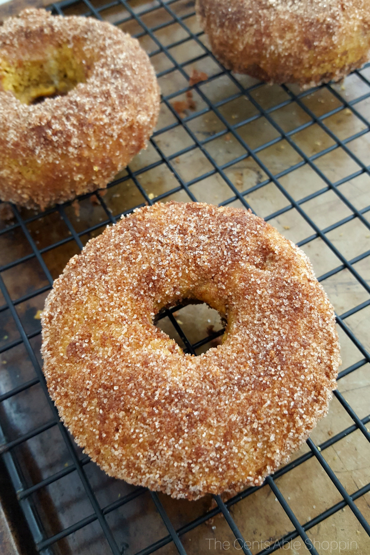 These Gluten-Free Pumpkin Sugar and Spice donuts are the perfect treat to enjoy this fall - and so easy to make at home! 