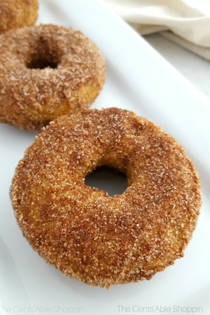 These Gluten-Free Pumpkin Sugar and Spice donuts are the perfect treat to enjoy this fall - and so easy to make at home!