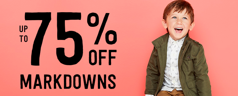 Crazy 8:  Up to 75% OFF Markdowns + FREE Shipping