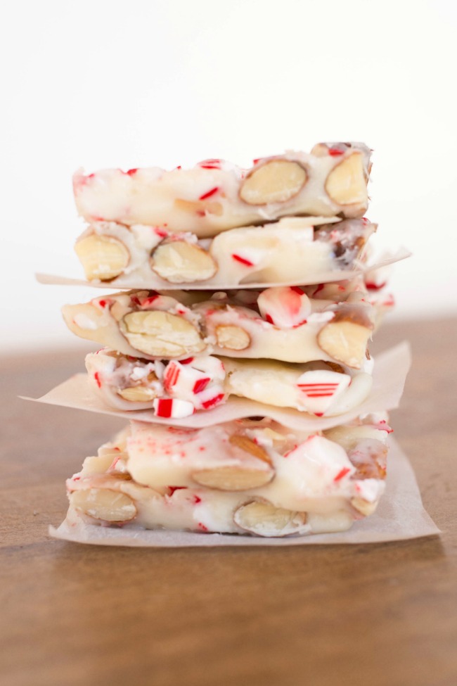 Candy Cane Almond Bark - A Night Owl