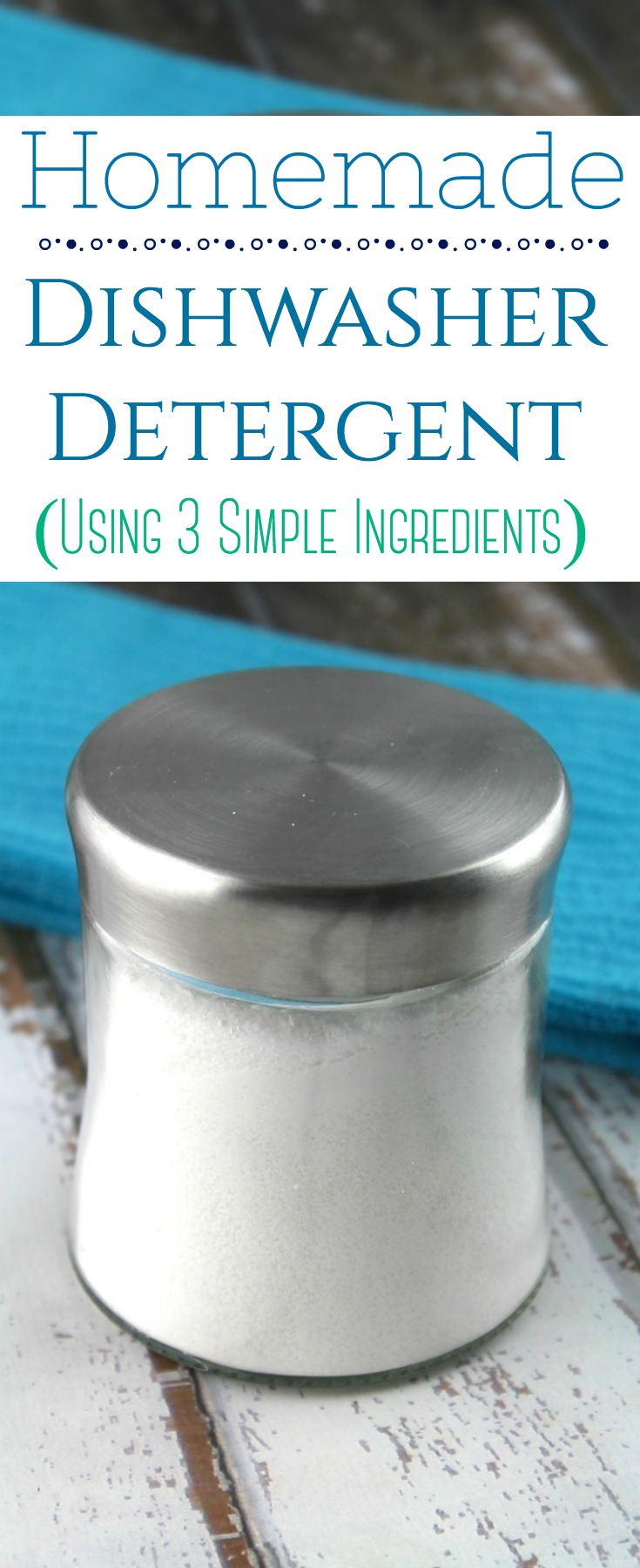 DIY Dishwasher Detergent Powder: Ditch your toxic dishwasher detergent powder or tablets in favor of this DIY dishwasher powder - made with just a few simple ingredients.