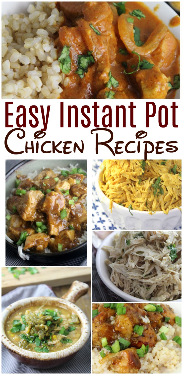 Over 15 AMAZING Instant Pot chicken recipes that you can make quickly and easily with simple ingredients that everyone will love! 