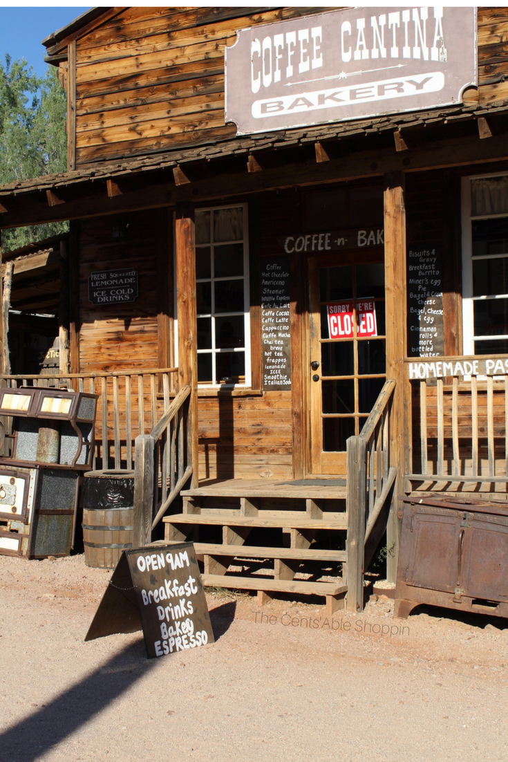 Goldfield Ghost Town is an authentic, reconstructed ghost town in Apache Junction, Arizona - right at the base of the Superstition Mountains east of Phoenix. The town features gold mine tours, gold panning, gunfights, a zipline and more.