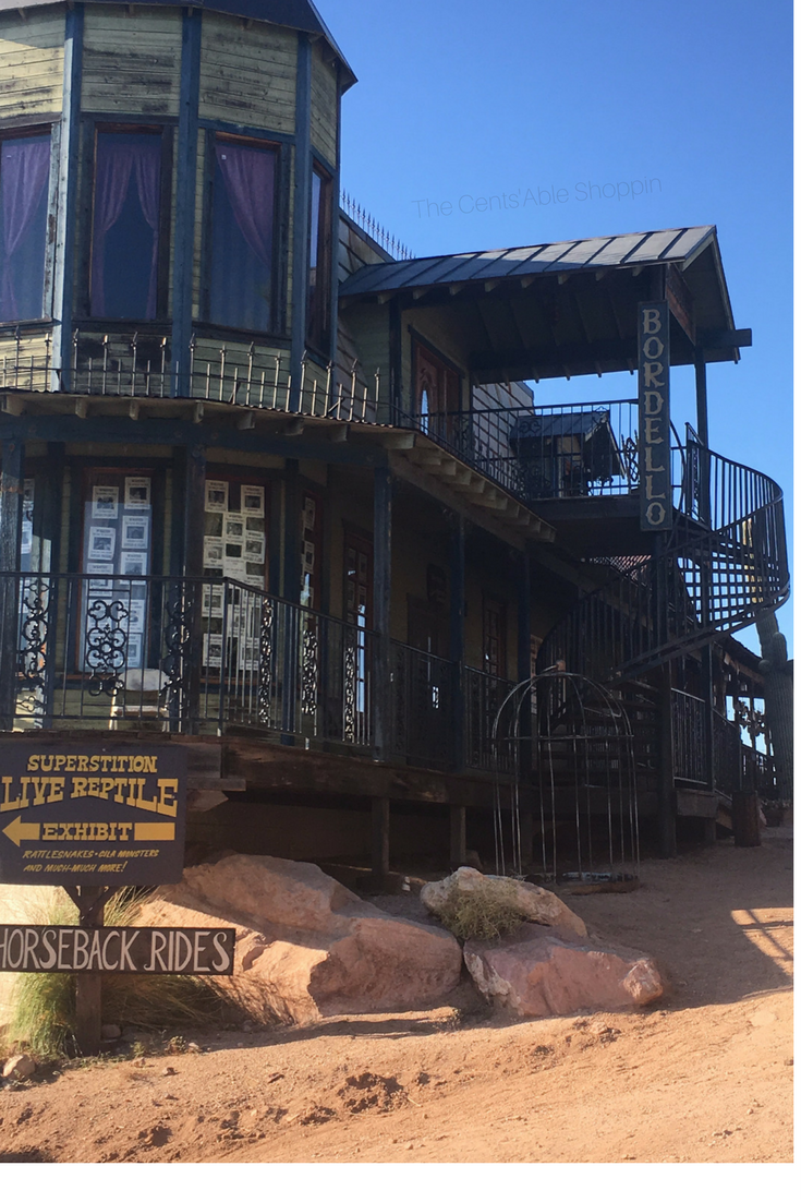 Goldfield Ghost Town is an authentic, reconstructed ghost town in Apache Junction, Arizona - right at the base of the Superstition Mountains east of Phoenix. The town features gold mine tours, gold panning, gunfights, a zipline and more.