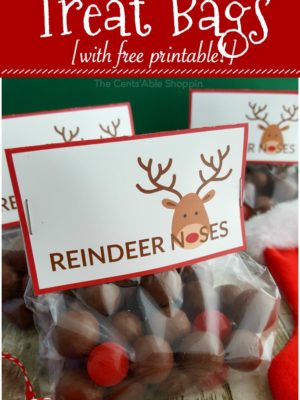 Reindeer Noses Treat Bags