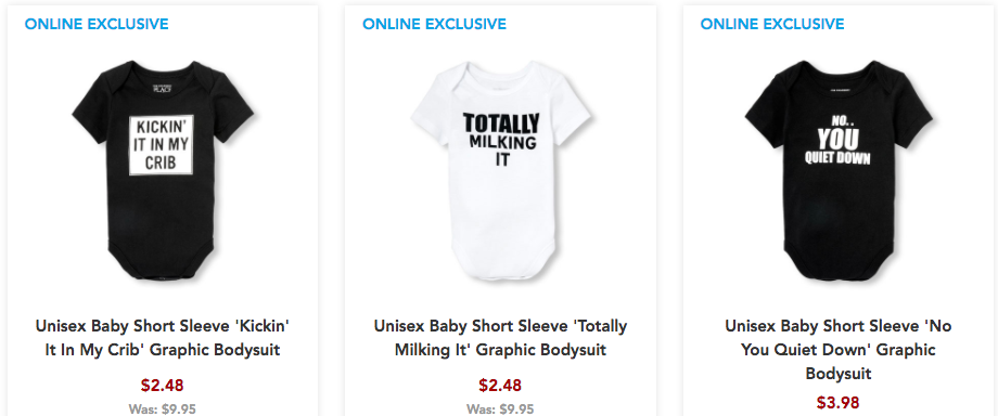 The Children’s Place: Baby Onesies as low as $2.48 Shipped