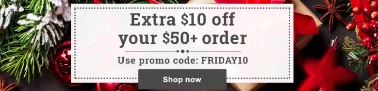 Vitacost: $10 OFF $50 Order