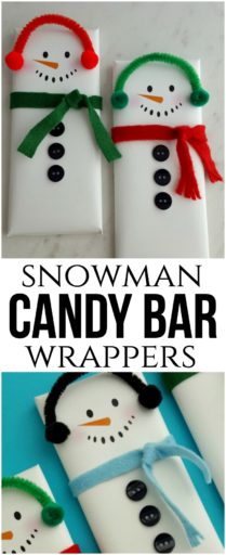 Snowman Candy Bar Wrappers