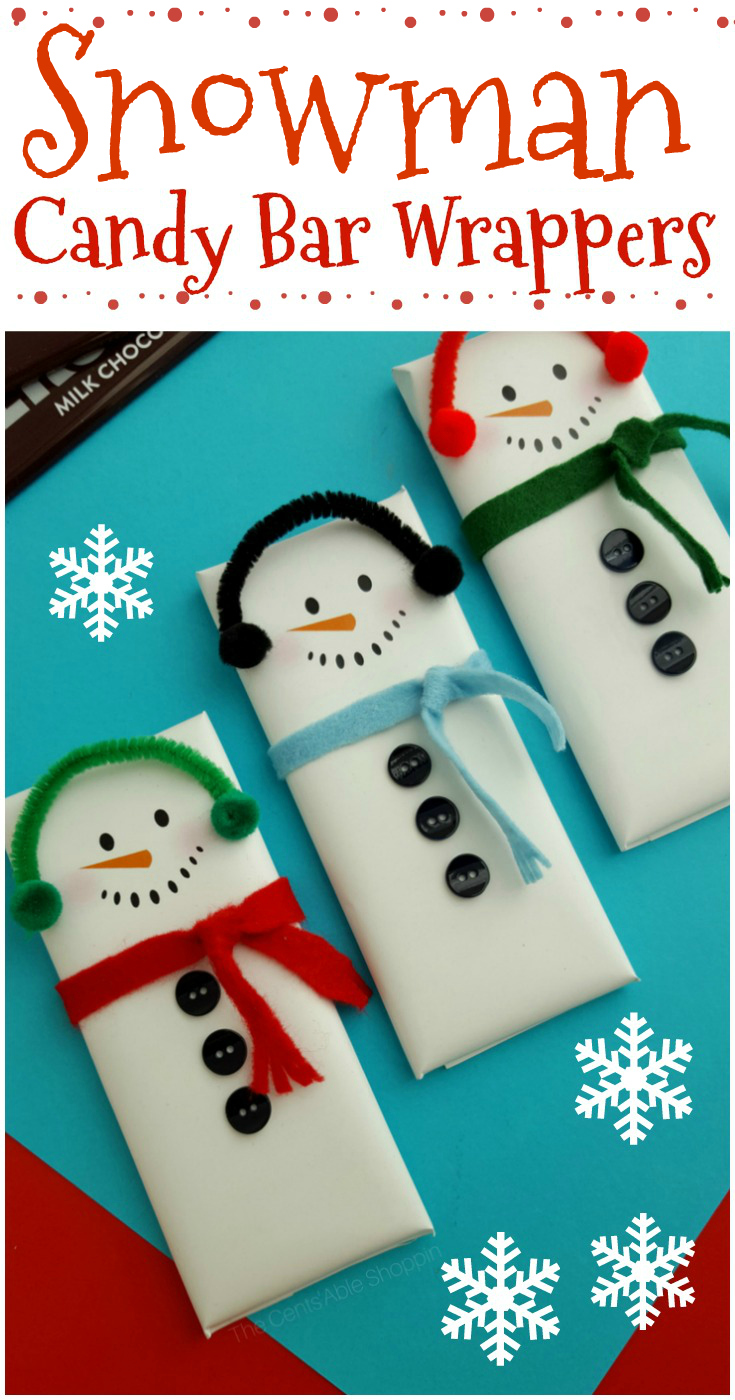 Free Printable Snowman Candy Bar Wrappers Pdf