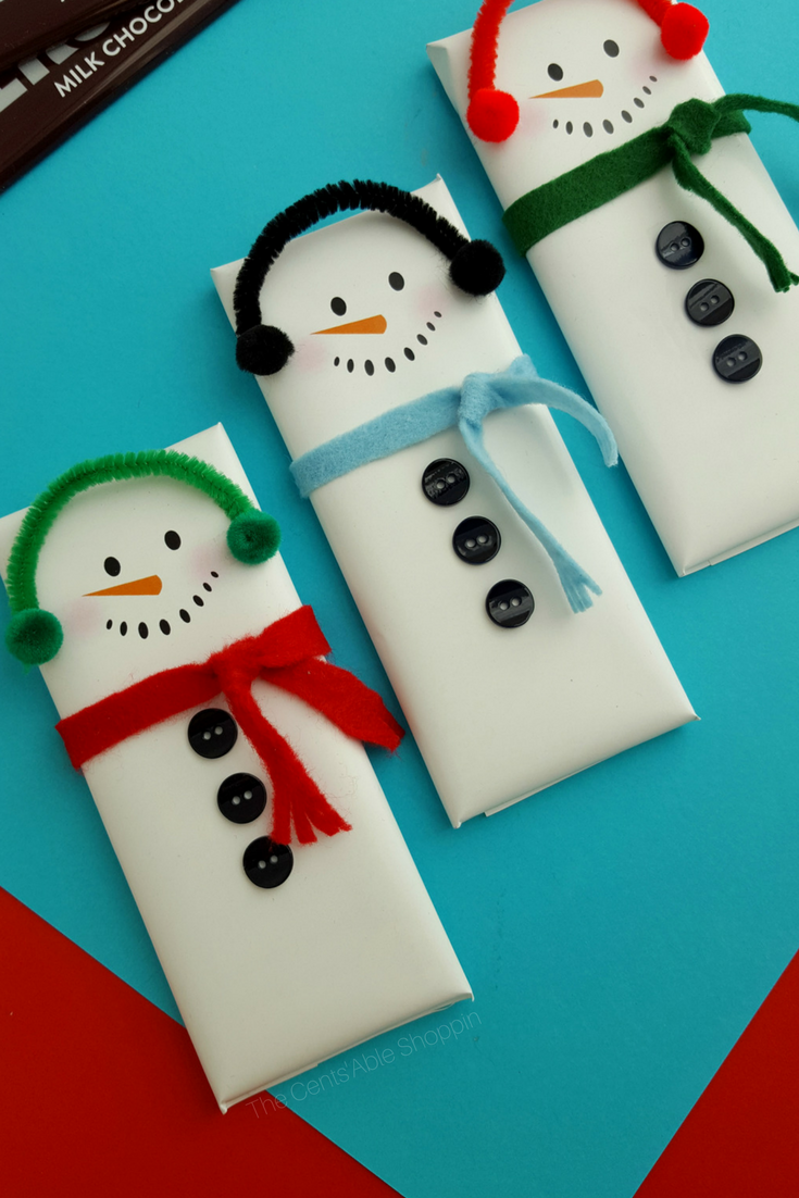 Snowman Candy Bar Wrapper Printable The Centsable Shoppin