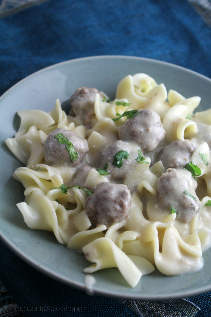 Nothing beats homemade meatballs smothered in a deliciously creamy sauce! This recipe for Swedish Meatballs is a family favorite -- whip it up in minutes using your Instant Pot! #InstantPot #beef #Meatballs