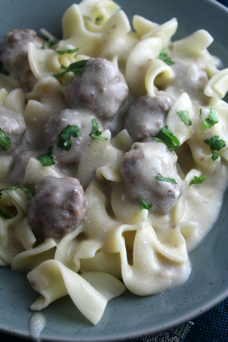 Nothing beats homemade meatballs smothered in a deliciously creamy sauce! This recipe for Swedish Meatballs is a family favorite -- whip it up in minutes using your Instant Pot! #InstantPot #beef #Meatballs