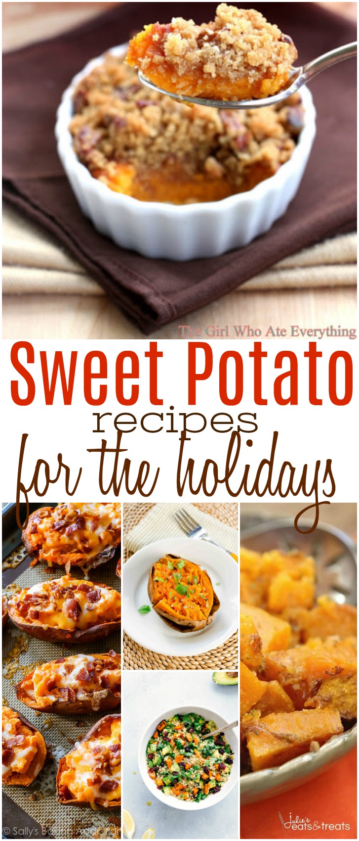 Sweet Potatoes are full of potassium, vitamins and even fiber - perfect to have in your kitchen! Here are over 15 Sweet Potato Recipes you'll want to keep handy for the holidays!  #SweetPotatoes 