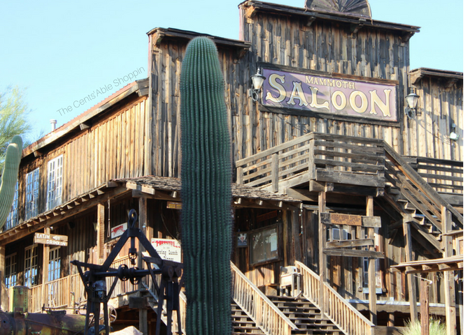 Goldfield Ghost Town is an authentic, reconstructed ghost town in Apache Junction, Arizona - right at the base of the Superstition Mountains east of Phoenix. The town features gold mine tours, gold panning, gunfights, a zipline and more.
