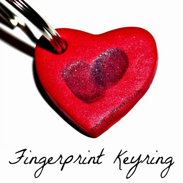 Fingerprint Keyring - Messy Little Monster