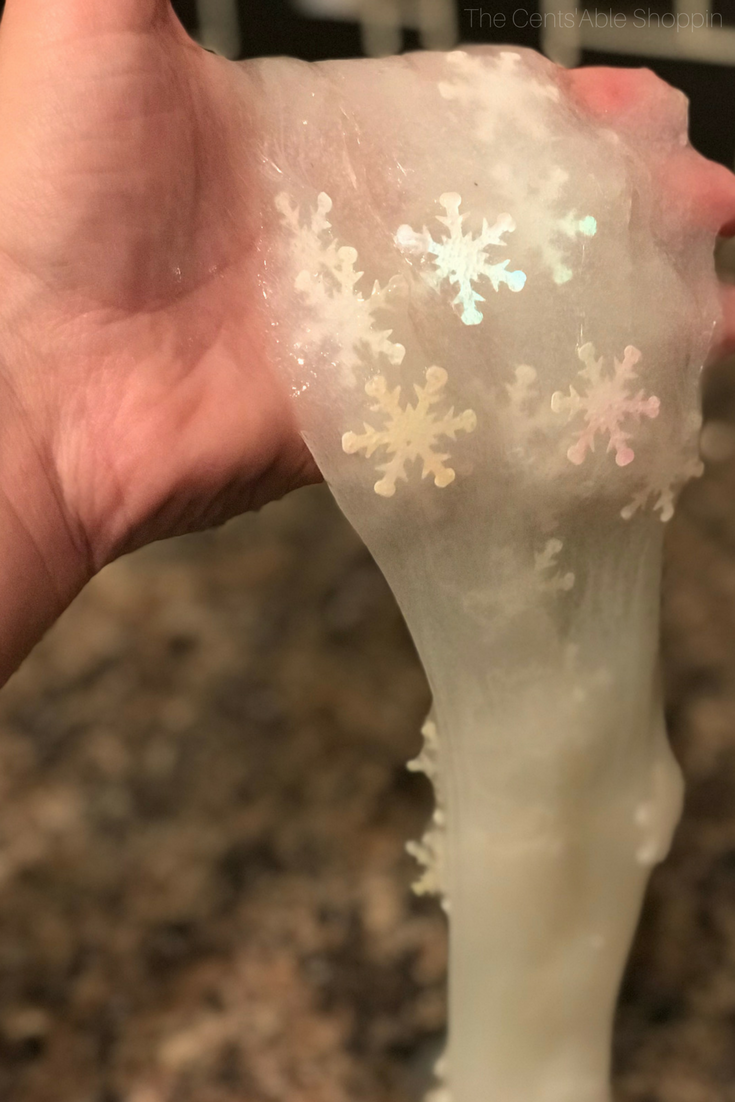 This winter snowflake slime project is the perfect activity to gather your kids and celebrate the season, and comes together in just a few simple minutes!