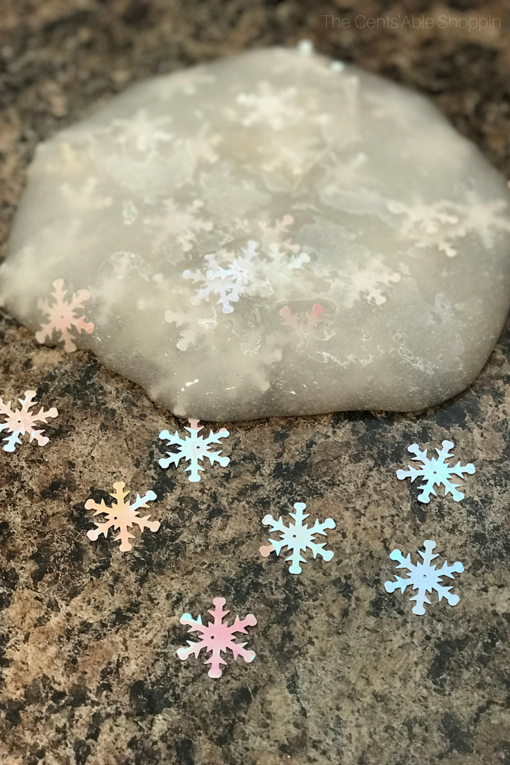 This winter snowflake slime project is the perfect activity to gather your kids and celebrate the season, and comes together in just a few simple minutes!