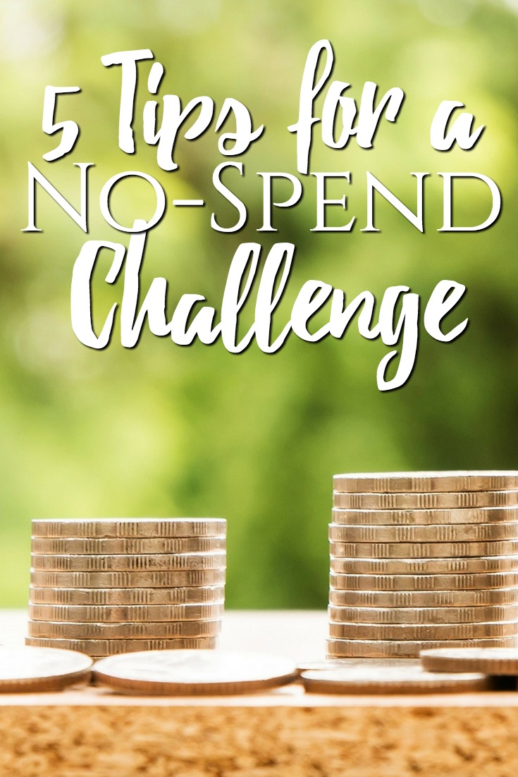 5 Tips for a No Spend Challenge