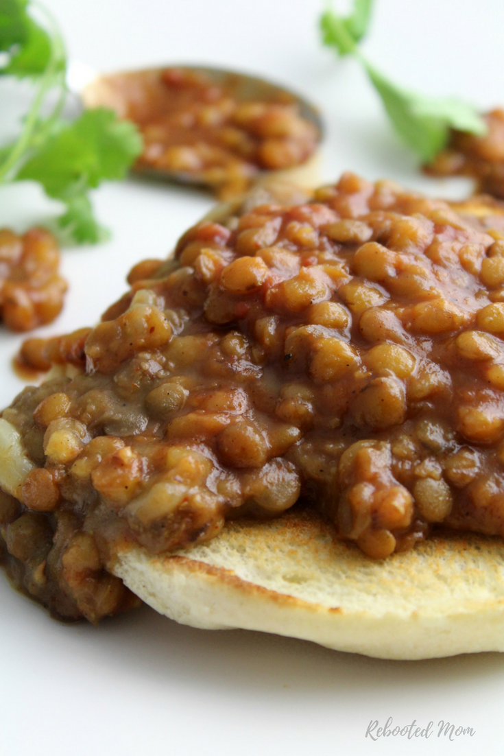 Barbecue Lentils (vegan, gluten-free and dairy-free) - Rebooted Mom