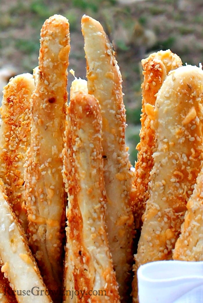 Cheesy Garlic Breadsticks - Reuse, Grow, Enjoy